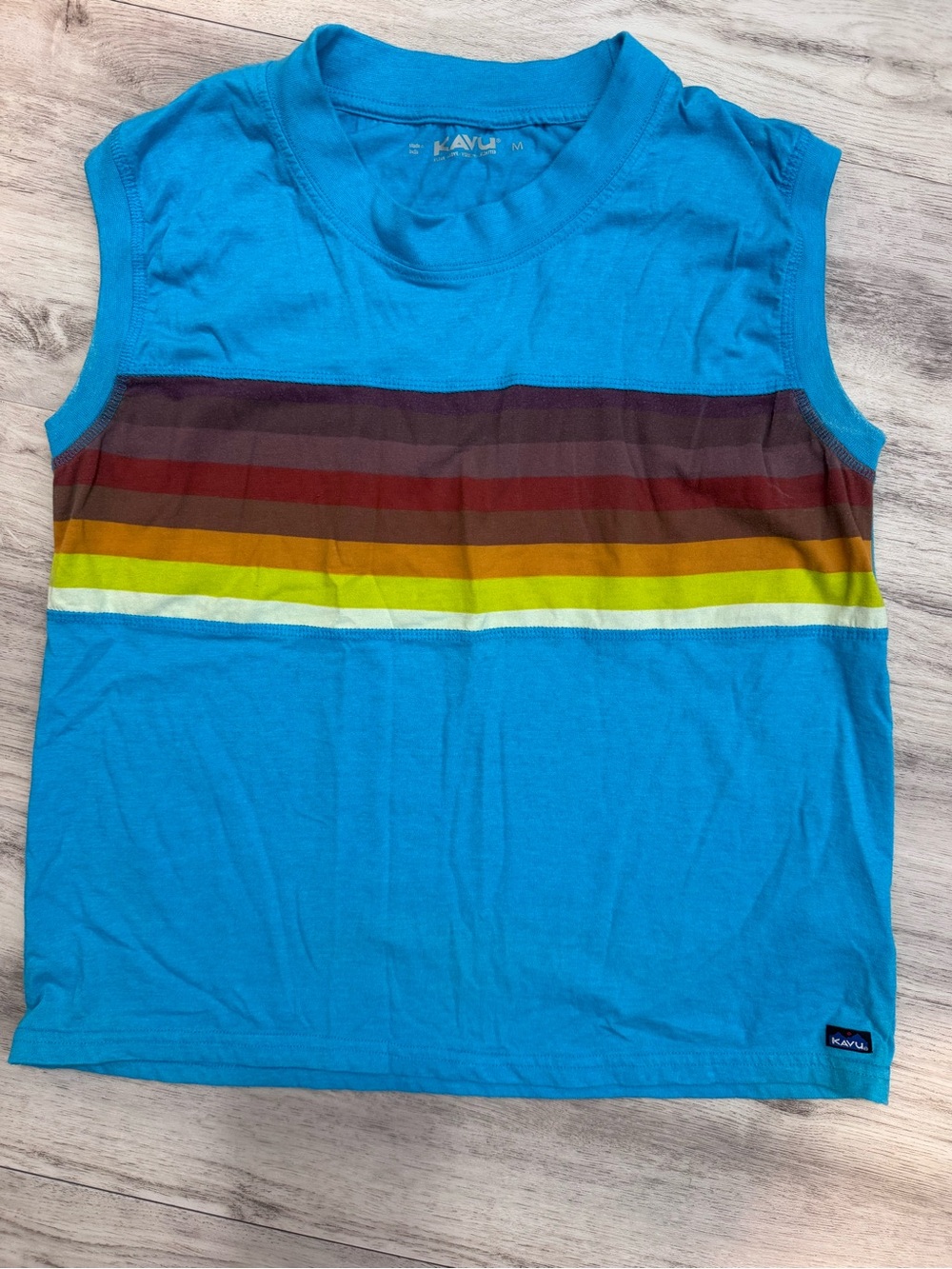 Kavu Women’s Blue Striped Tank Top